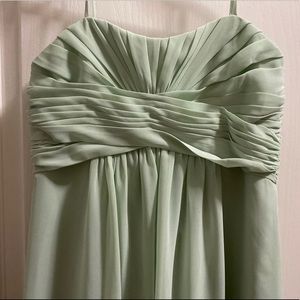 Long Chiffon Sweetheart Gown -David’s Bridal